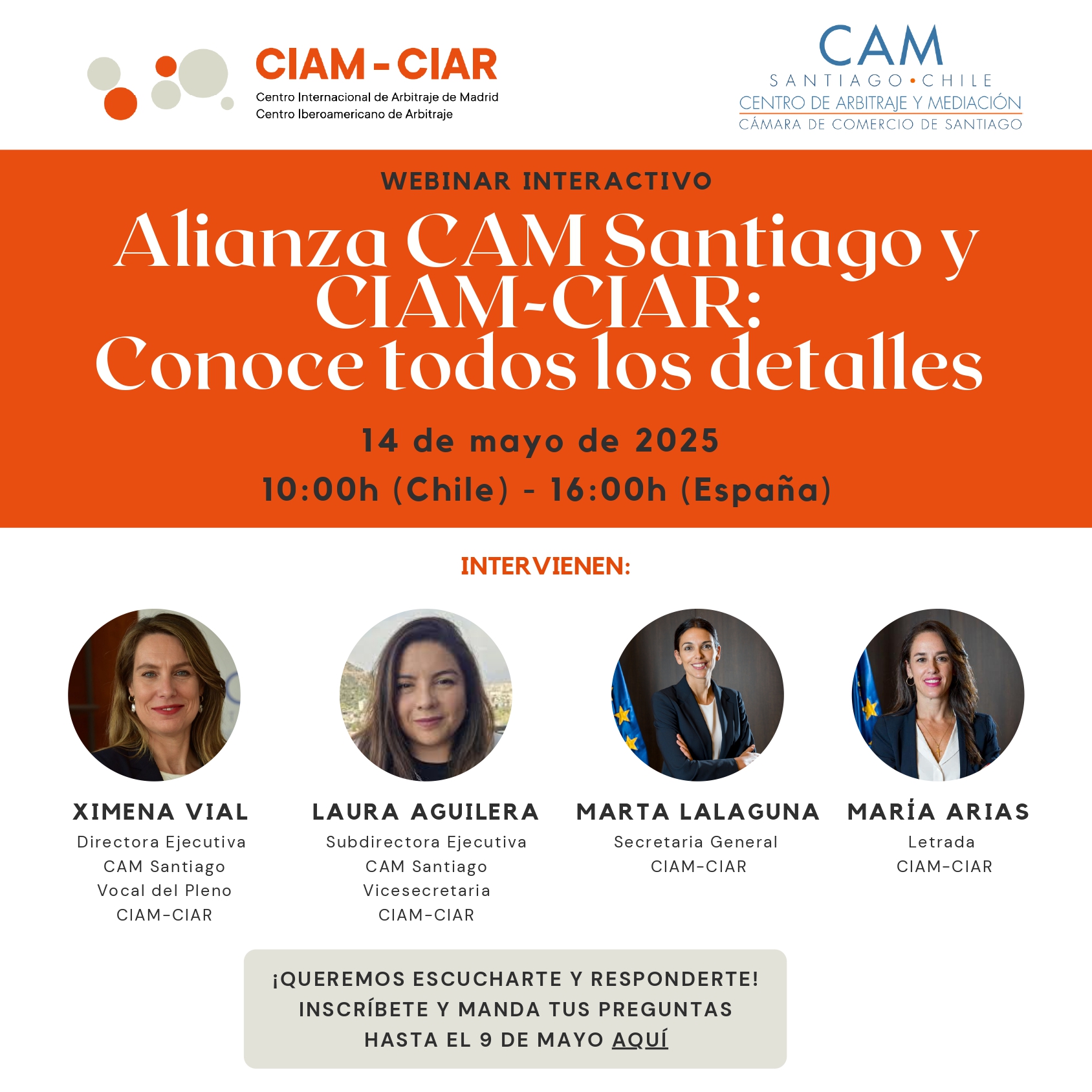 El CAM Santiago y el CIAM-CIAR presentan los detalles de su alianza