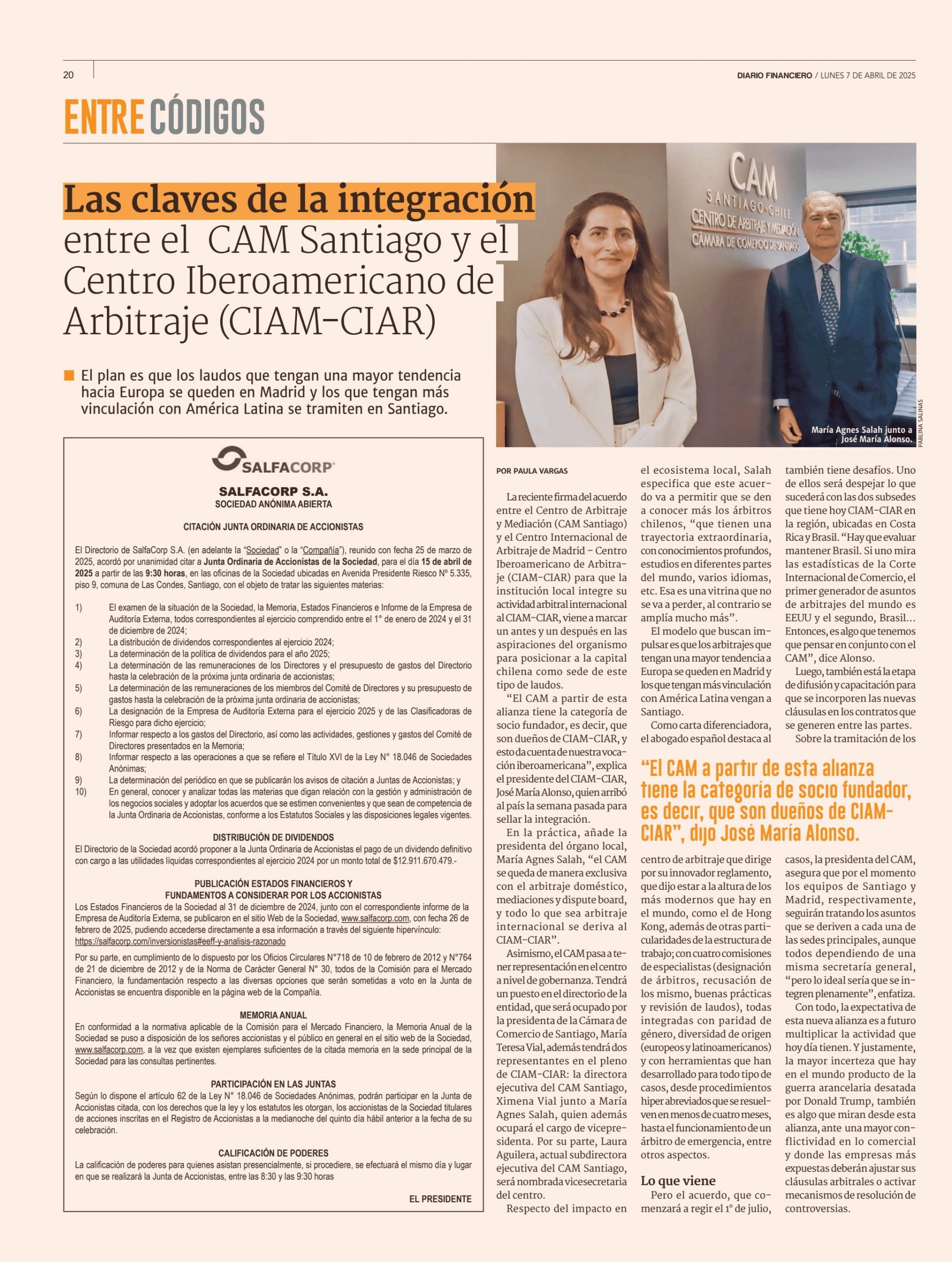 Tercer Encuentro de Arbitraje del CAM Santiago: Alianzas, Reconocimiento y Proyecciones