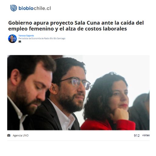 Gobierno apura proyecto Sala Cuna ante la caída del empleo femenino y el alza de costos laborales