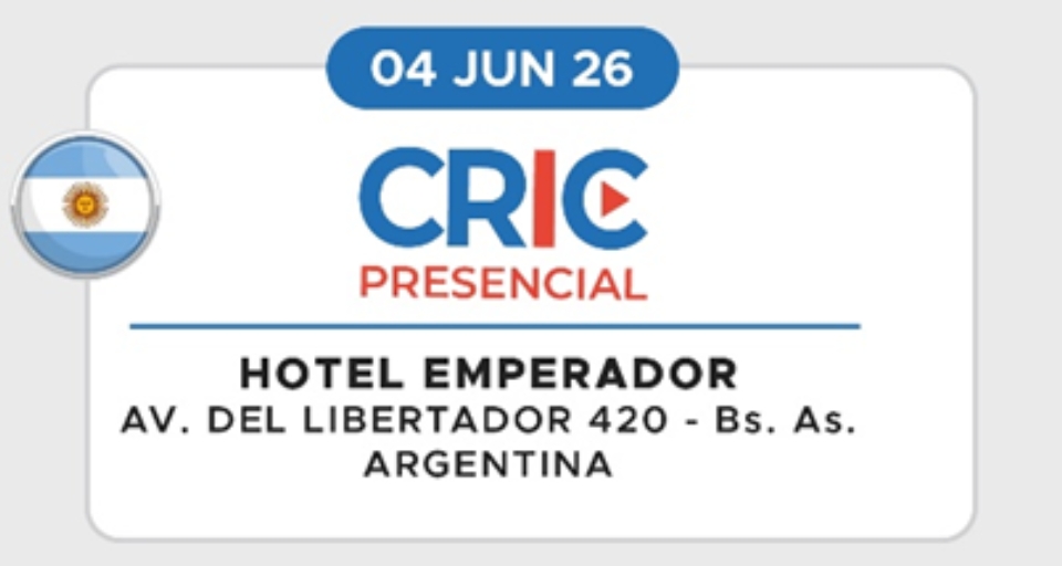 Congreso CRIC presencial en Buenos Aires y Santiago
