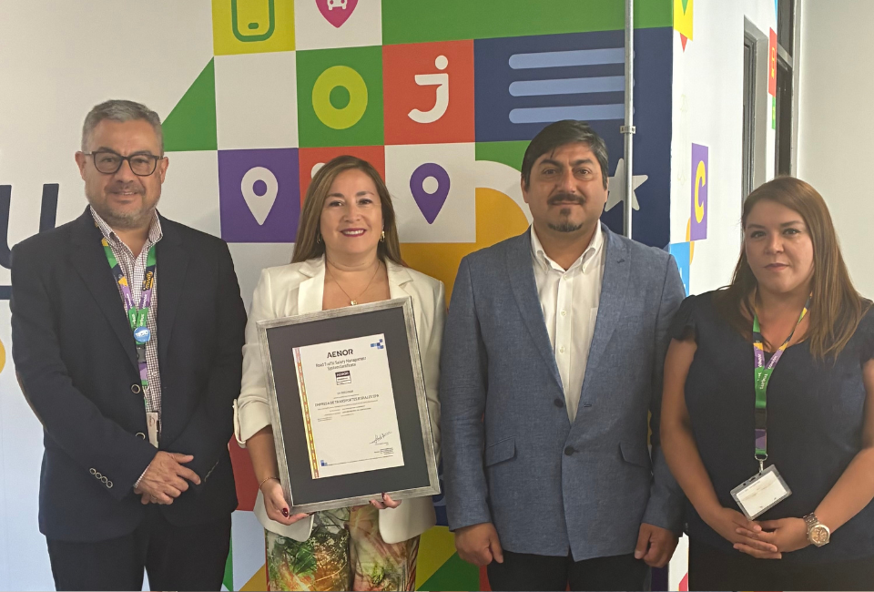 Turbus única empresa de transporte en Chile re-certificada con norma ISO 39001