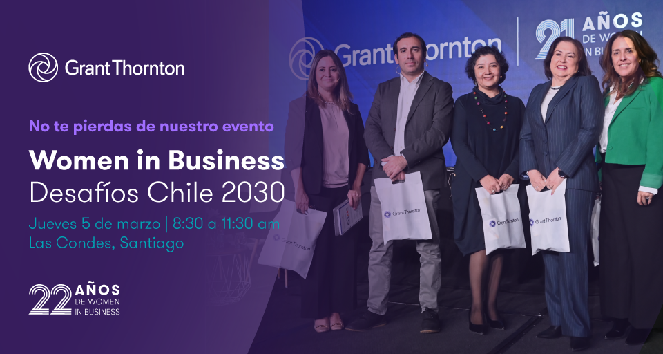 Evento presencial Women in Business: Desafíos Chile 2030