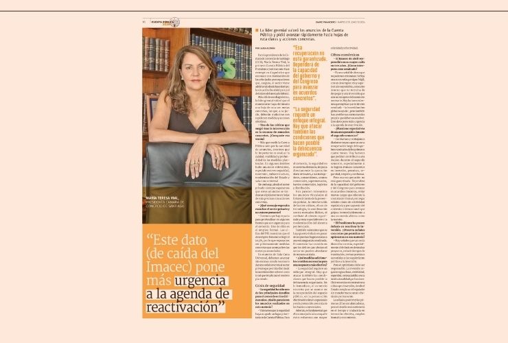 “Este dato (de caída del Imacec) pone más urgencia a la agenda de reactivación”