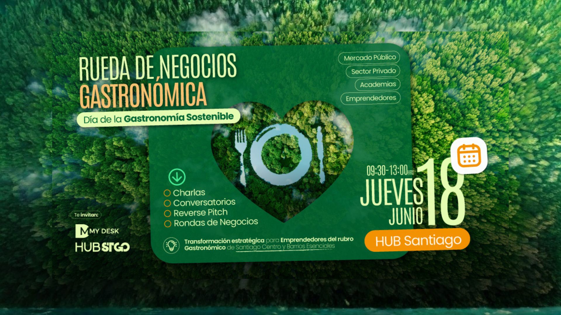 HUB Santiago y My Desk organizan rueda de negocios del sector gastronómico en su día internacional