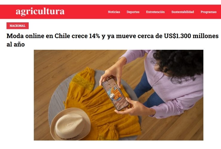 Moda online en Chile crece 14% y ya mueve cerca de US$1.300 millones al año