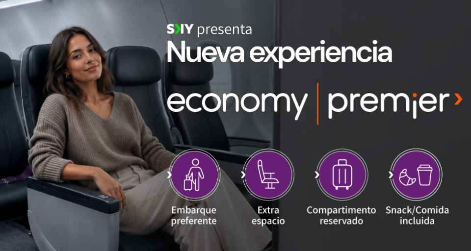 SKY eleva la experiencia de viaje con el lanzamiento de su nuevo producto Economy Premier