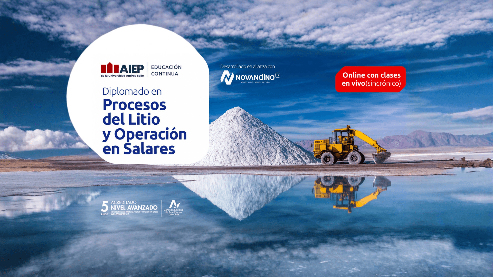 Del aula al Salar de Atacama: AIEP lanza diplomado en litio con experiencia en terreno incluida