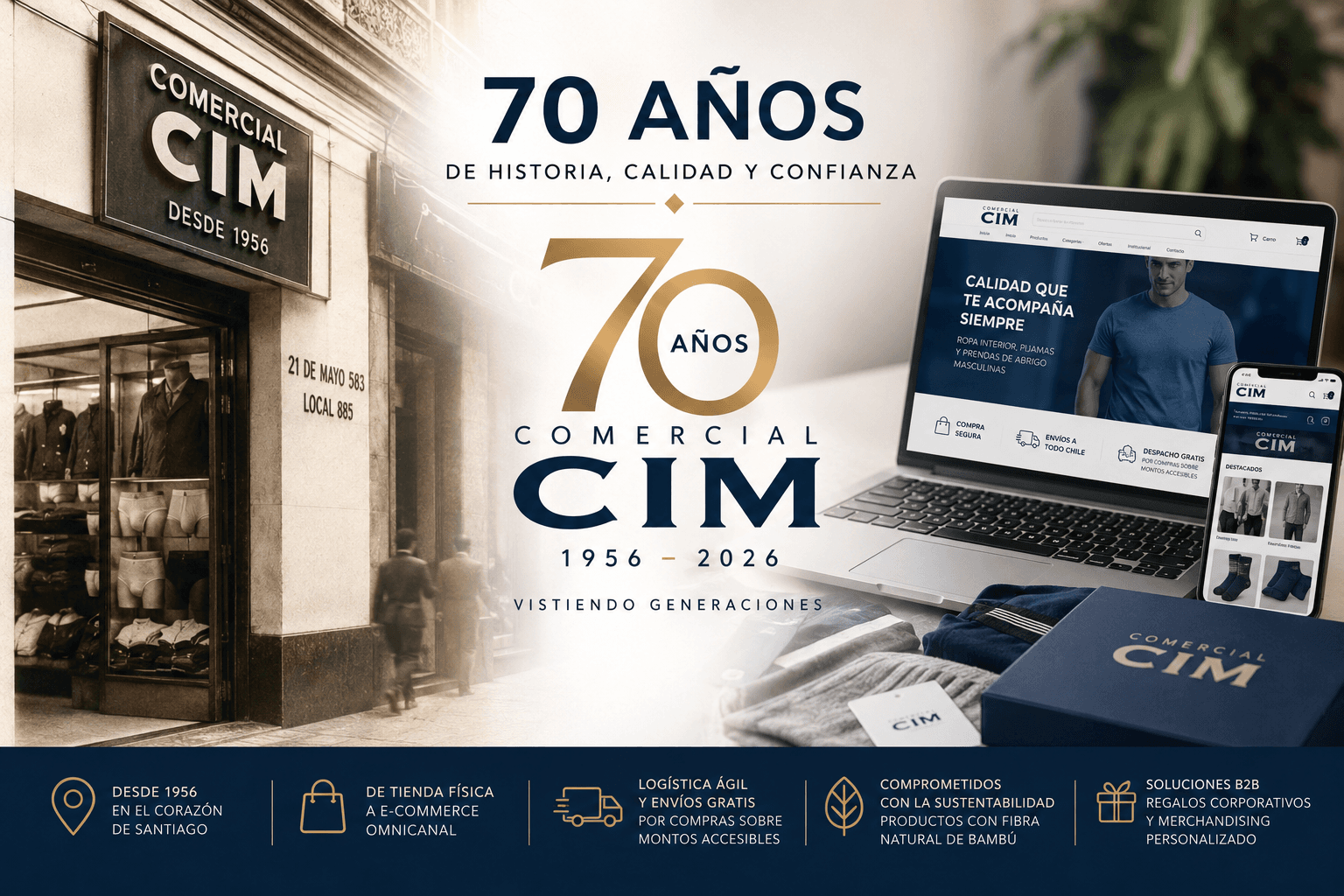 Comercial CIM conmemora 70 años de trayectoria y consolida su evolución hacia el comercio omnicanal