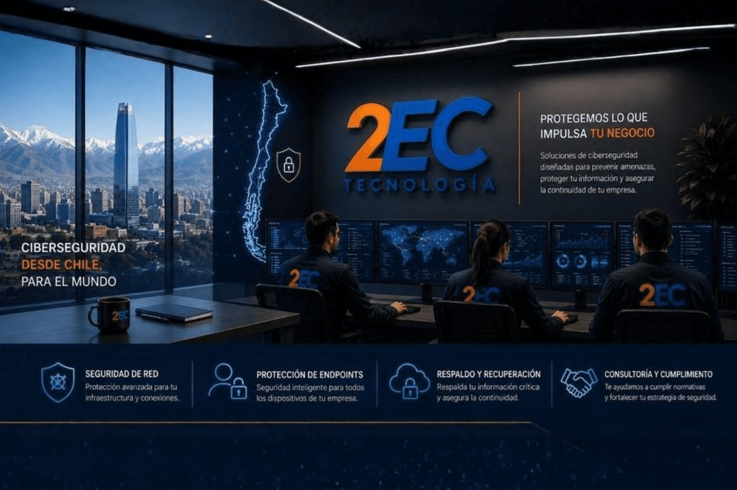 2EC posiciona la ciberseguridad como pilar de continuidad para empresas chilenas